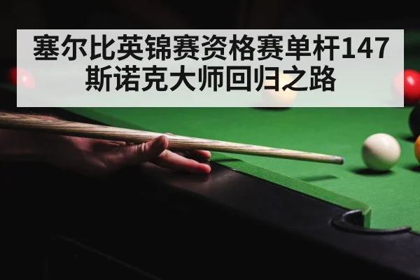 塞尔比英锦赛资格赛单杆147 斯诺克大师回归之路